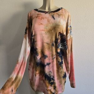 Sale🔥🔥3X Tie-Dye Long Sleeve Top